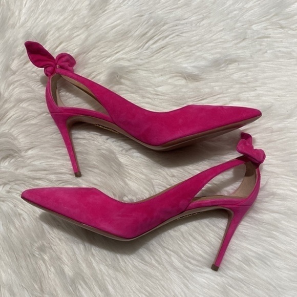 New Aquazzura 85mm Bow tie pumps size 39.5EU - Picture 6 of 14